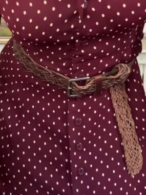 Aeropostale Braided Brown Woven Belt